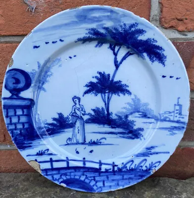 Buy Rare Bristol Delft Dish 1720 Delftware Tin Glazed 18thcentury Faience Maiolica • 385£
