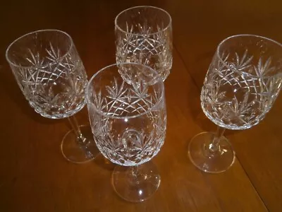 Buy 4 X Edinburgh International Crystal Wine Glasses • 10£