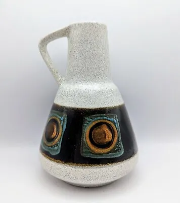 Buy Vintage West German Pottery Bottle Vase Dümler & Breiden 310 15 Lava MCM Circles • 34.99£