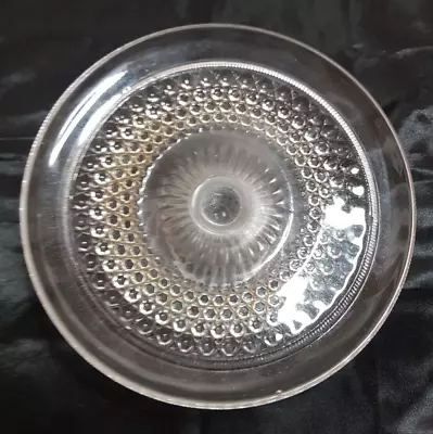 Buy Vintage Clear Glass Pedestal Cake Stand • 5£