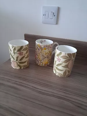 Buy Royal Worcester William Morris And Co Bone China Mugs  Fruit Golden Lily • 12£