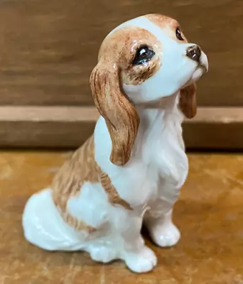 Buy Lovely Rare Vintage Beswick Small Sitting Spainel Porcelain Dog Figurine SU462 • 40£