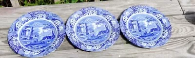 Buy Spode Blue Italian C.1816A7  Dinner Plate 10.5  Lot Of 3 Made In England • 61.67£