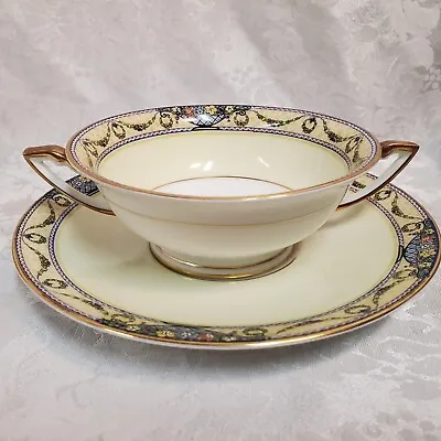 Buy RARE The Arlington By Thomas Of Bavaria -Cream Soup Cup & Saucer -EUC -1908-1930 • 32.66£