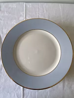 Buy Vintage Royal Doulton  Bruce Oldfield  Dinner Plates 10in/White & Blue Plates • 4£