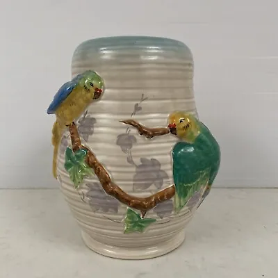 Buy Clarice Cliff Budgerigars Vase Newport Pottery Vintage Classic • 395.95£