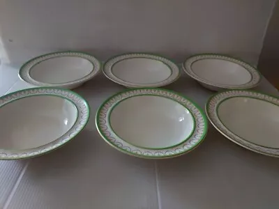 Buy Burleigh Ware  Burgess And Leigh 6 Inch Desert Bowls X 6 • 14£