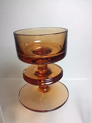 Buy A Vintage Wedgwood Glass Sheringham Candle Holder Candlestick • 18£