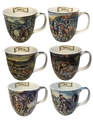 Buy Travelers Fair Coffee Mug Set Of 6 Caravan Horse Fine Bone China Tea Coffee Gift • 49.99£