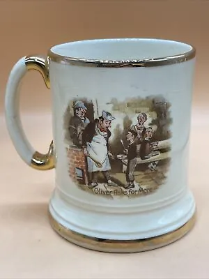 Buy Arthur Wood Olive Ceramic Jug Oliver Vintage Green Pottery Twist Tankard Mug • 12.99£