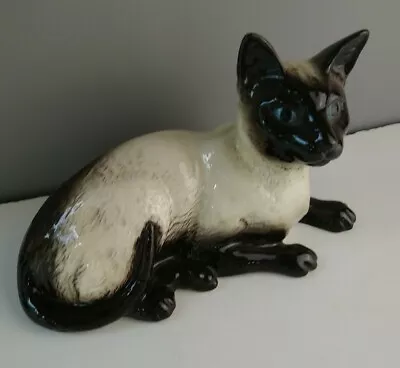 Buy Beswick Siamese Cat Model Figure English 1559 Figurine 18cm Wide • 21.11£