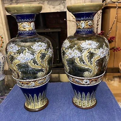 Buy 2 Royal Doulton Lambeth Ware Vase • 225£