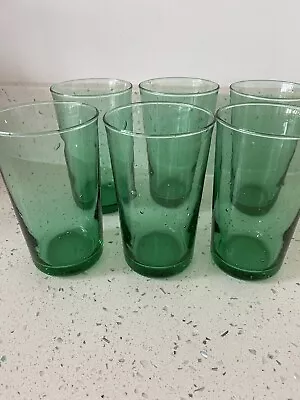 Buy Ikea Green Bubble Drinking Glasses Tumblers 11cms Tall X 6 • 22.99£
