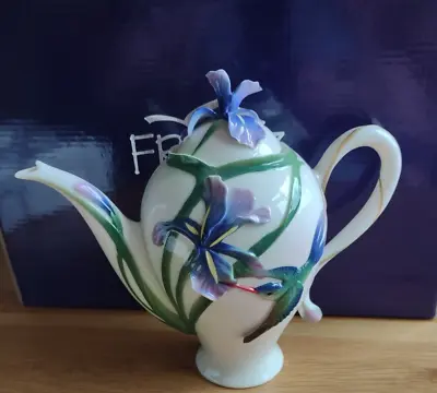 Buy Franz Porcelain Stunning Hummingbird Coffee/Teapot FZ00132 Boxed • 145£