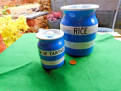 Buy T G Green Cream Of Tartare & Rice Storage Jars • 4.20£