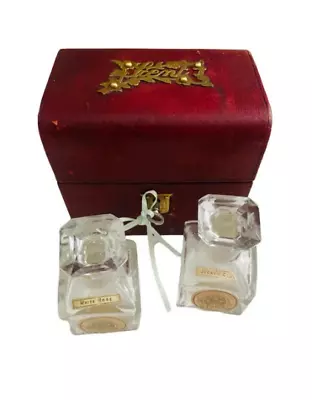Buy Antique Pair Of J. Grossmith & Sons Baccarat Cut Glass Perfume Scent Bottles In • 195£