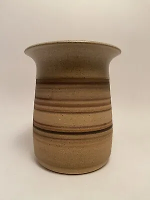 Buy Hubert Corbett Stoneware Vase Sutherland Pottery Stamped Striped Vintage • 12£