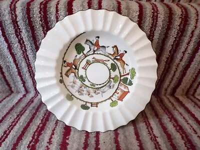 Buy CROWN STAFFORDSHIRE HUNTING SCENE 8.5  CEREAL BOWL Dish FLUTED Height 1.25  • 14.99£