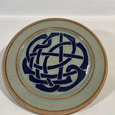 Buy Celtic Knot Design Pottery Plate Tray Stamped Pottery Trinket Dish • 23.66£