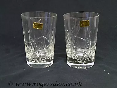 Buy Crystal Glass A Pair Of Large Tumblers • 12.99£