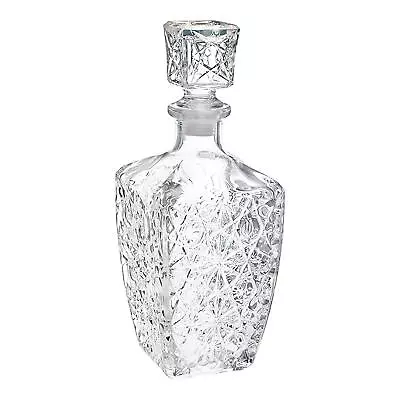 Buy Bormioli Rocco Dedalo Whisky Decanter Cut Glass Liqueur Glass 780ml Clear • 14£