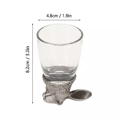 Buy Shot Glass Animal Themed Statue Whiskey Glasses Glassware Game Punishment GS0 • 19.03£