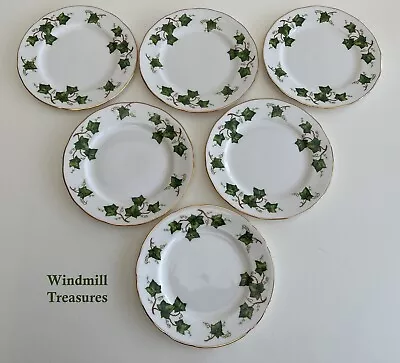 Buy 6 Vintage Colclough Ivy Leaf Tea Side Plates - Great Condition • 15.99£