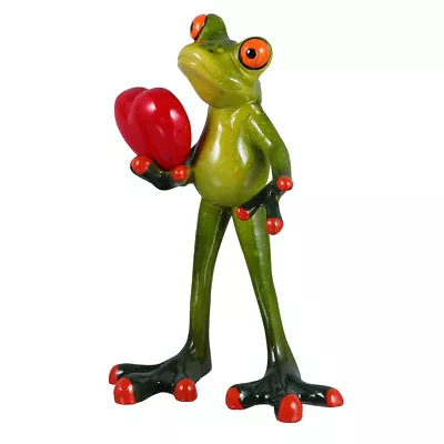 Buy  Ornament With Heart Model Cute Frog Models Figurines Collectible Child Student • 13.85£