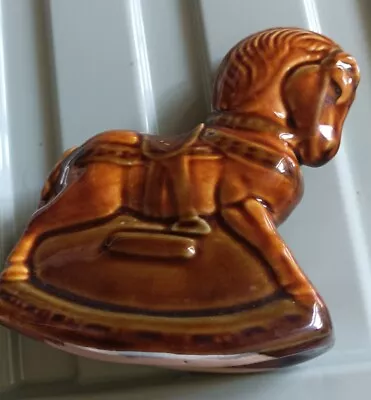 Buy Vintage Small 5 Inch Szeiler Ceramic Rocking Horse Money Box • 4£