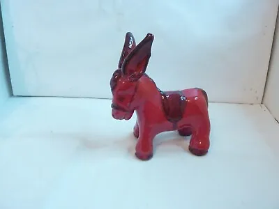 Buy Lovely Vintage Red Pottery Donkey Figure Signed Sh Italy - Bitossi? • 38.99£