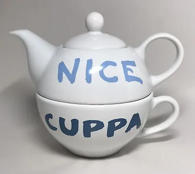 Buy JAMIE OLIVER Cheeky 'Nice Cuppa' Cup & Teapot Tea For One Royal Worcester • 12.50£