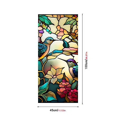 Buy Privacy Static Cling Stained Window Film 3D Church Glass Sticker UV-Anti Decor • 9.79£