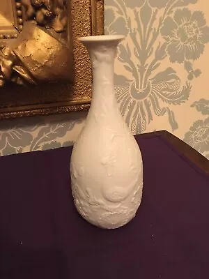 Buy Kaiser White Bisque Porcelain Vase Decorated With Flowers/butterflies And Birds • 11£