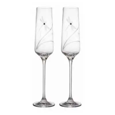 Buy Glitz Champagne Glasses, Set Of 2, Dartington Crystal • 32.54£
