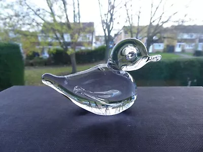 Buy Vintage Clear Crystal Duck Figurine • 5£