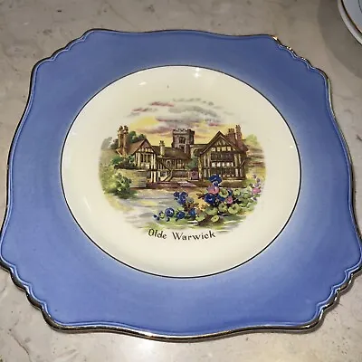 Buy VINTAGE ROYAL WINTON Plate, England, Olde Warwick, Excellent Condition 9” Square • 47.36£