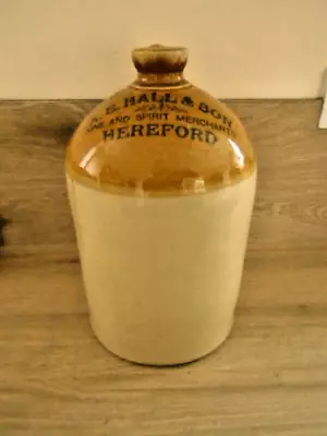Buy A E Hall Hereford Stoneware Flagon 1 Gallon By Powell Of Bristol 12  Tall 7.25 D • 38.50£