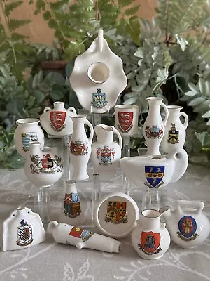 Buy W.H. GOSS Collection Crested China X SIXTEEN Pieces Models Of Real Items. • 25£