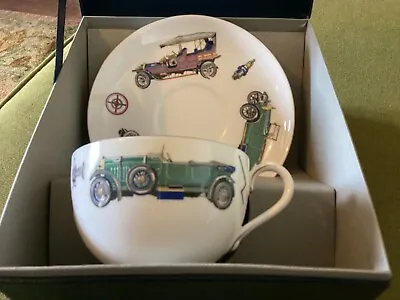Buy Vintage Worcester Large Bone China Cup Saucer Vintage Cars • 10£