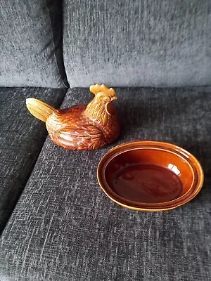 Buy VINTAGE  P&K Price Kensington Pottery Ceramic Hen Chicken Egg Holder Storage Pot • 22.50£