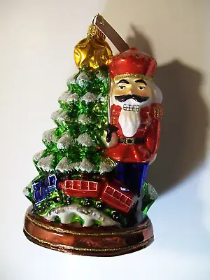 Buy Glassware Art Studio Nutcracker Train Christmas Tree Poland Glass Ornament -NIB • 27.36£