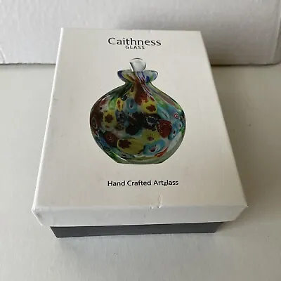 Buy Caithness MILLEFIORI Glass Scent Perfume Bottle Hand Crafted + Stopper, Boxed • 45£
