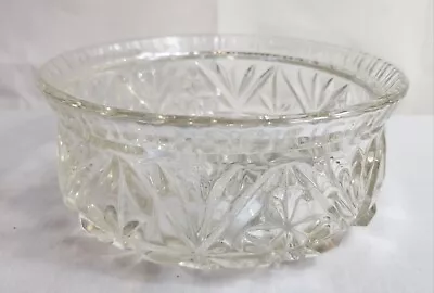 Buy Vintage Heavy Cut Glass Fruit Bowl With Fluted Rim, Highly Collectible, 20 X 8cm • 10£