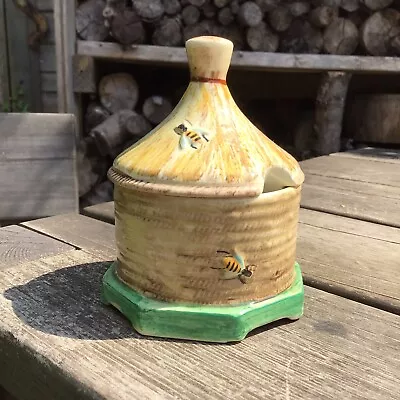 Buy Vintage Crown Winsor Pottery For Fortnum & Mason Lidded Bee Hive Honey Pot Jar • 18£