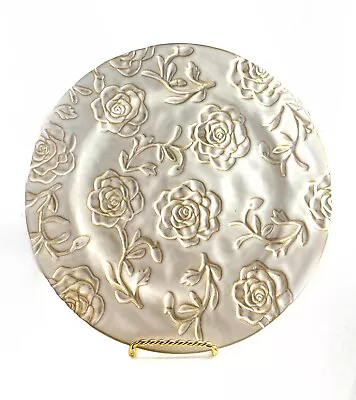Buy Vintage RARE 12” Stoneware Platter- Beige, Deep Texture Set Of 3 • 63.30£
