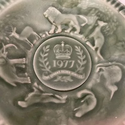 Buy Vintage Wade Pottery Trinket/Pin Dish 1977 Queen Elizabeth Silver Jubilee Green • 9£