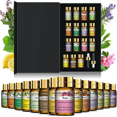 Buy 15Pcs Essential Oil Set Aromatherapy Gift Kit 100% Pure Oils For Humidifier 5ml • 12.19£