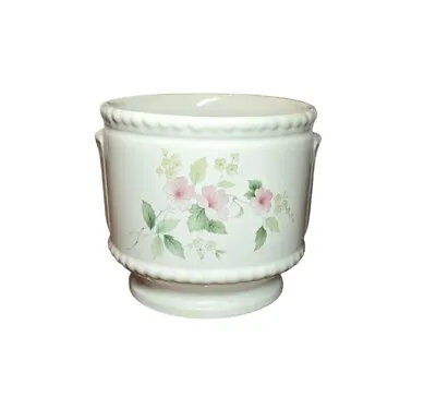 Buy Royal Victoria Pottery Staffordshire Vintage Planter White With Flowers Used Con • 12.99£