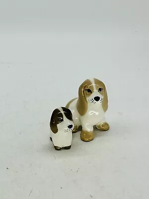 Buy Szeiler Spainel And Puppy 5cm High Made In England 1960 Handpainted • 6£