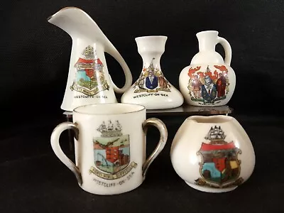 Buy Crested China X5 All With WESTCLIFFE ON SEA Crests. • 6£
